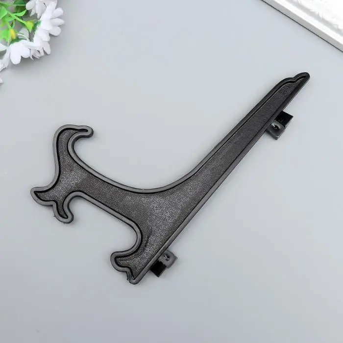 Подставка для тарелок пластик черная 17.5х11,5 см для тарелок d=18-20 см