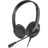 Гарнитура A4Tech Fstyler FH100 черный 2м накладные (FH100 (STONE BLACK))
