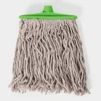 Насадка для швабры верёвочная Доляна, удлинённая насадка 21 см, хлопок, 31&times;21&times;4 см, МИКС