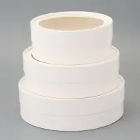 Набор подарочных коробок 3 в 1 круглые с окном, завальцованные, белые, 20&times;18&times;15 см