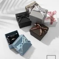 Коробочка подарочная под кольцо, серьги &laquo;Счастье&raquo;, 5&times;5 см, (полезная часть 4.5&times;4.5 см,) МИКС