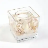 Свеча интерьерная &laquo;Белое море&raquo;, 7.8&times;7.8&times;8 см, (d=4.4 см), 3 ч