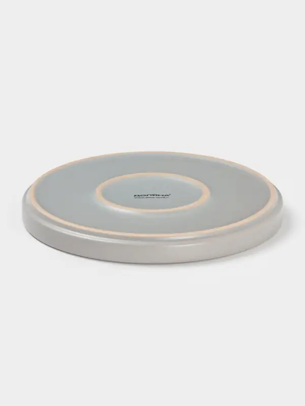 Тарелка Доляна 20х2 см "Гранит" серый