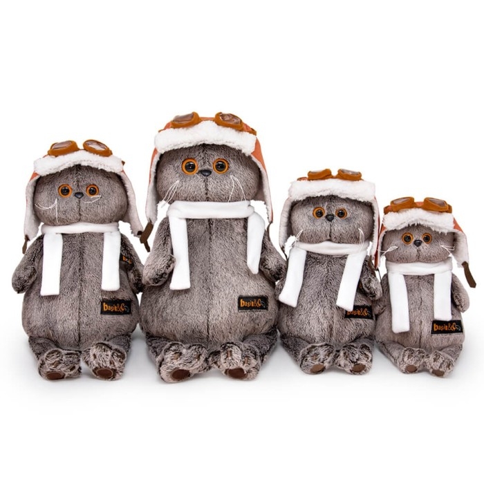 Мягкая игрушка «Басик в шлеме и шарфе», 19 см Мягкая игрушка «Басик в шлеме и шарфе», 19 см