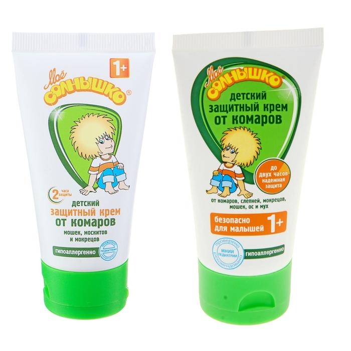 Крем репеллентный от комаров  Крем репеллентный от комаров "Моё солнышко", детский, 50 мл