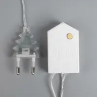 Гирлянда &laquo;Нить&raquo; 5 м с насадками &laquo;Футбольный мяч&raquo;, IP20, прозрачная нить, 20 LED, свечение белое, 8 режимов, 220 В