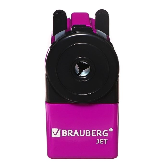 Точилка механическая BRAUBERG JET, металлический механизм, фиолетовая Точилка механическая BRAUBERG JET, металлический механизм, фиолетовая