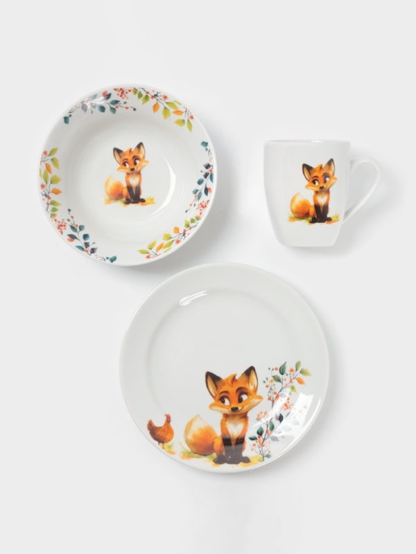 Набор посуды 3 предм. Лисичка И.У. Набор посуды 3 предм. Лисичка И.У.