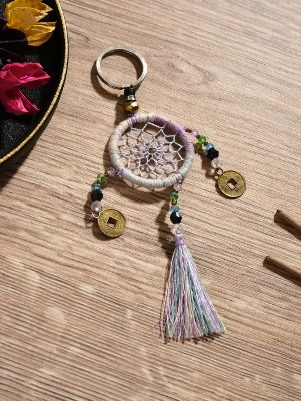 Брелок &laquo;Ловец снов&raquo;, 4&times;15 см, разноцветный