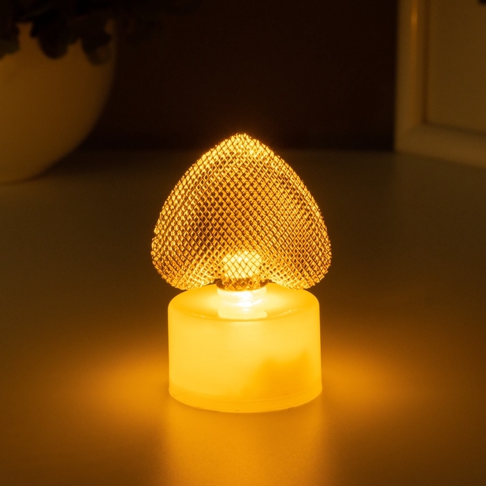 Ночник Ночник "Мини" Сердце 2 LED 0.3Вт 3,5х4х6,5см