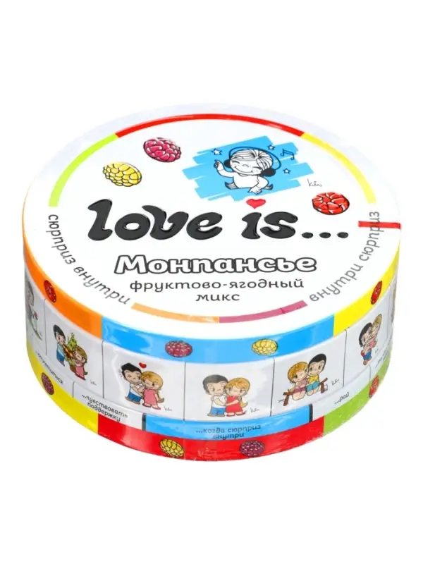 Карамель леденцовая, фруктово-ягодный микс LOVE is, монпансье, 60 г