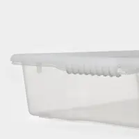 Контейнер для хранения Porter, 18 л, 66&times;42&times;12 см, с крышкой, цвет слоновая кость