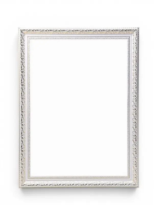 Рама для картин и зеркал Elegance de Lumi, 50&times;70 см, пластик, белая с золотом