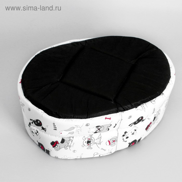 Лежанка поплин PerseiLine ЛЕ-2 №2 43 х 30 х 16  Лежанка поплин PerseiLine ЛЕ-2 №2 43 х 30 х 16 "песики"