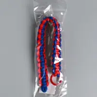 Брелок на карабине "Паракорд" шнур 0,5 см красно-синий 14,5х1,8х0,8 см Брелок на карабине "Паракорд" шнур 0,5 см красно-синий 14,5х1,8х0,8 см