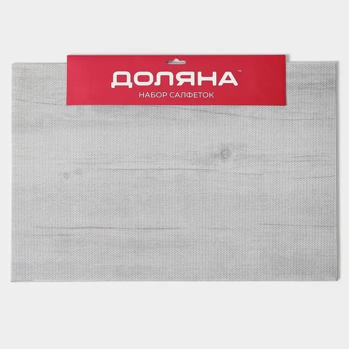 Салфетки сервировочные на стол Доляна &laquo;Дерево&raquo;, 4 шт., 45&times;30 см, молочные