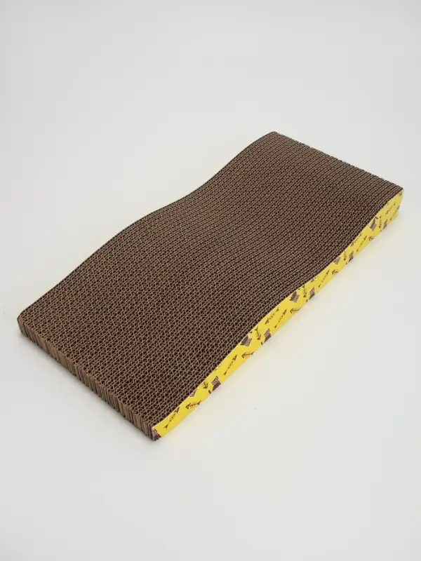 Когтеточка-лежанка &laquo;Пижон. Волна&raquo;, 42.5&times;20&times;3.5 см, с кошачьей мятой, гофрокартон