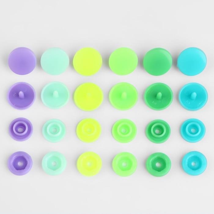 Кнопки пластиковые, d = 12 мм, 360 шт, в органайзере, цвет разноцветный Кнопки пластиковые, d = 12 мм, 360 шт, в органайзере, цвет разноцветный