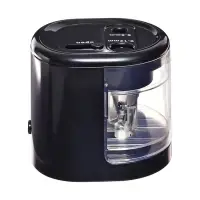 Точилка электрическая Berlingo Power TX, 2 отверстия, с контейнером, чёрная