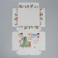 Коробка складная «Новогодняя суета», 20 х 17 х 6 см