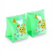 Нарукавники для плавания, размер S, цвет зеленый