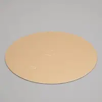 Подложка кондитерская для торта, круглая, золото - жемчуг, 26 см, 1.5 мм