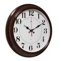 Часы настенные, интерьерные &laquo;Рубин&raquo;, бесшумные, d=35 см, коричневые