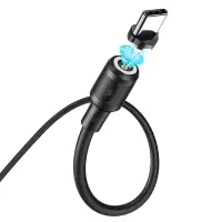 Кабель Hoco X52, Type-C - USB, магнитный, 3 А, 1 м, чёрный