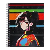 Набор тетрадей Calligrata &laquo;Аниме. Яркий стиль&raquo;, 3 штуки, 96 листов, на гребне, обложка из мелованного картона