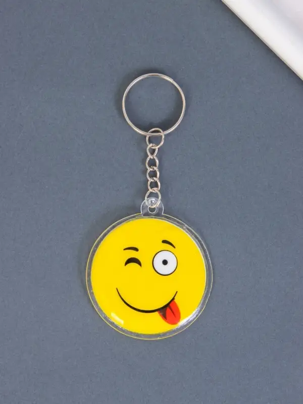 Брелок для ключей на кольце &laquo;Смайлики&raquo;, пластик, 4.5&times;4.5 см, МИКС