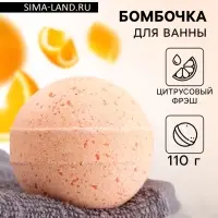 Бомбочка для ванн Добропаровъ с морской солью &laquo;цитрусовый ФРЕШ&raquo; 110 г