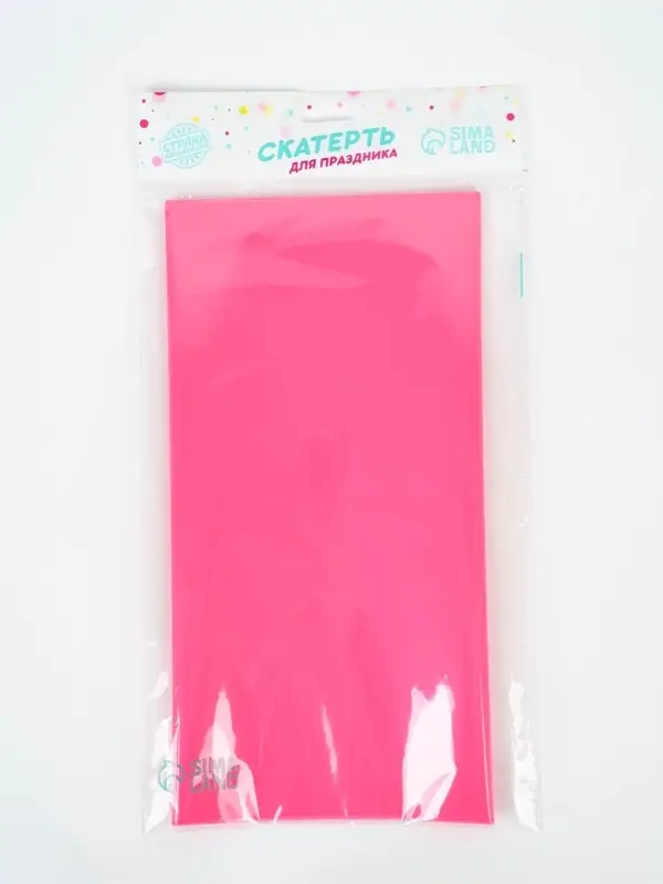 Скатерть 137*183см, флюорисцентная, цвет фуксия