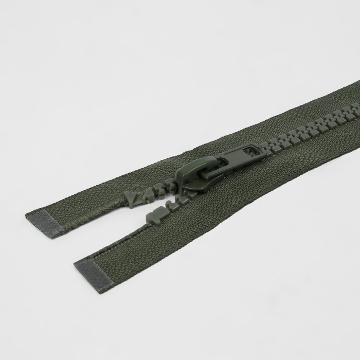 Молния «Трактор», №8, разъёмная, замок автомат, 80 см, цвет хаки, цена за 1 штуку Молния «Трактор», №8, разъёмная, замок автомат, 80 см, цвет хаки, цена за 1 штуку