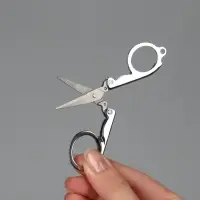 Ножницы маникюрные, складные, прямые, 10.5 см