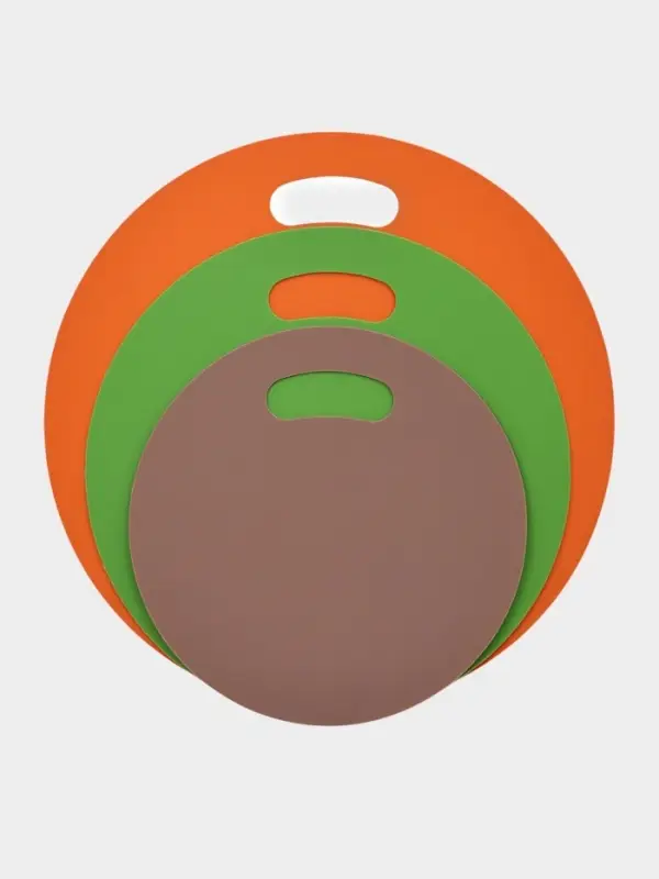 Набор досок разделочных гибких 3 шт, круглые, 32;27;22