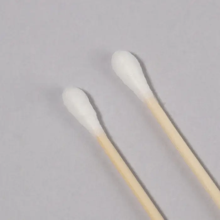 Ватные палочки на деревянной основе, биоразлагаемые, 7 см, 48 шт.