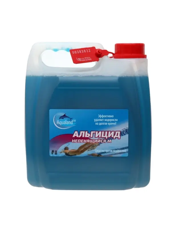 Средство против водорослей Aqualand, альгицид непенящийся М, 3 л