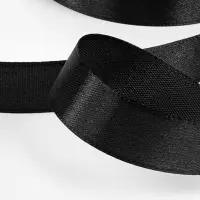 Лента атласная, 20 мм, 23&plusmn;1 м, чёрная №39