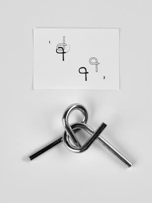 Puzzle Головоломка металлическая, лошадки стикеры,  МИКС