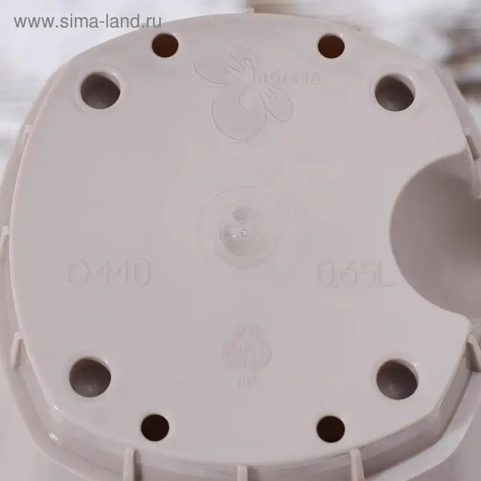 Горшок для цветов с прикорневым поливом Amsterdam, 0,65 л, цвет молочный шоколад Горшок для цветов с прикорневым поливом Amsterdam, 0,65 л, цвет молочный шоколад