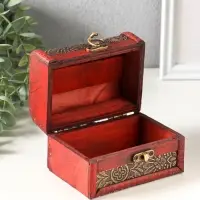 Шкатулка для украшений &laquo;Сундук с ручкой. Лаконичность&raquo;, дерево, 12&times;8&times;8 см