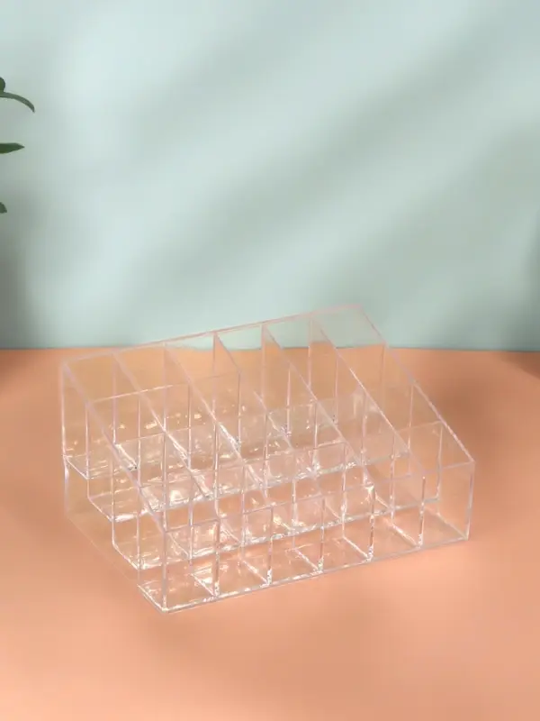 Органайзер для хранения косметики, 24 секции, 14.5&times;10.5&times;7 см, прозрачный