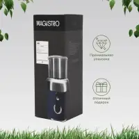 Термос Magistro, 600 мл, h=22.6 см, с ситом и термометром, нержавеющая сталь