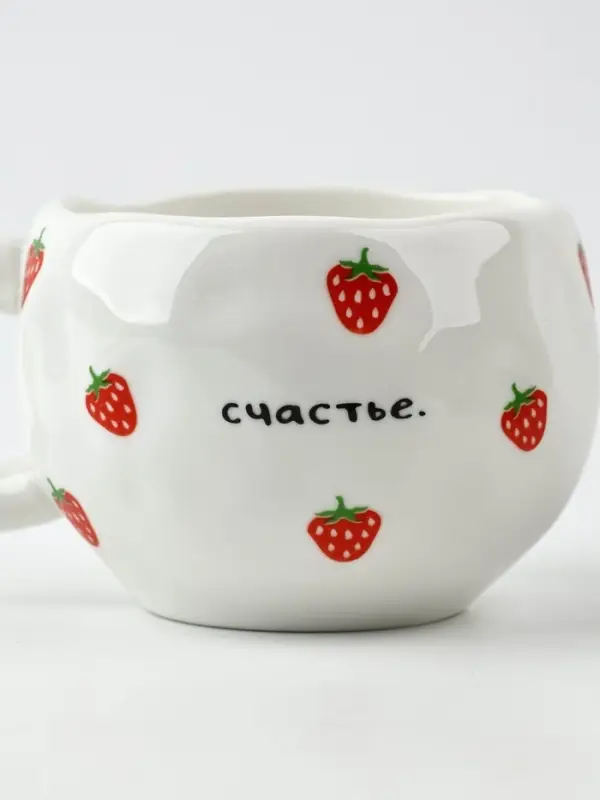 Чайная пара «Клубничка», 300 мл