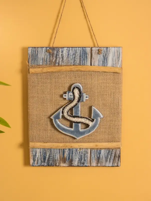 Панно плетёное «Якорь», 25×4×55 см