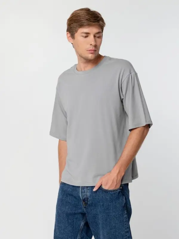 Футболка унисекс оверсайз Street Vibes, серая, размер XS/S Футболка унисекс оверсайз Street Vibes, серая, размер XS/S