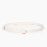 Ремень женский, 1.8&times;105 см, золотистая пряжка, белый