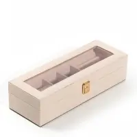 Шкатулка под часы &laquo;Гладкость&raquo;, 2 отделения, 31&times;11&times;7.5 см