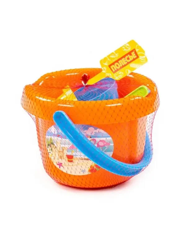 Набор игрушек для песочницы, 8 предметов: ведро, ситечко, лопатка, грабельки, формочки, МИКС