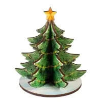 Модель из дерева WoodLand Toys &laquo;Ёлка сборная. Новогодние украшения&raquo;